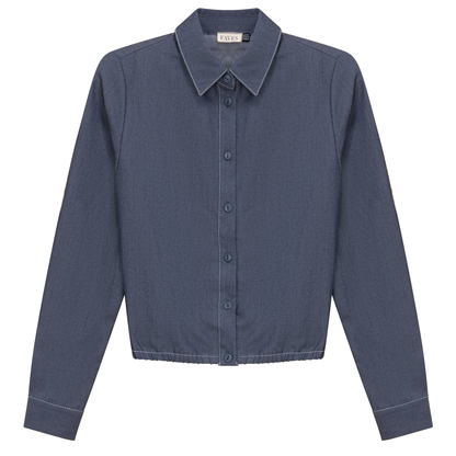 Cropped Chambray Shirt