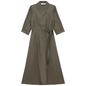 Cotton Midi Wrap Dress