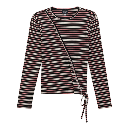 Striped Wrap Tee
