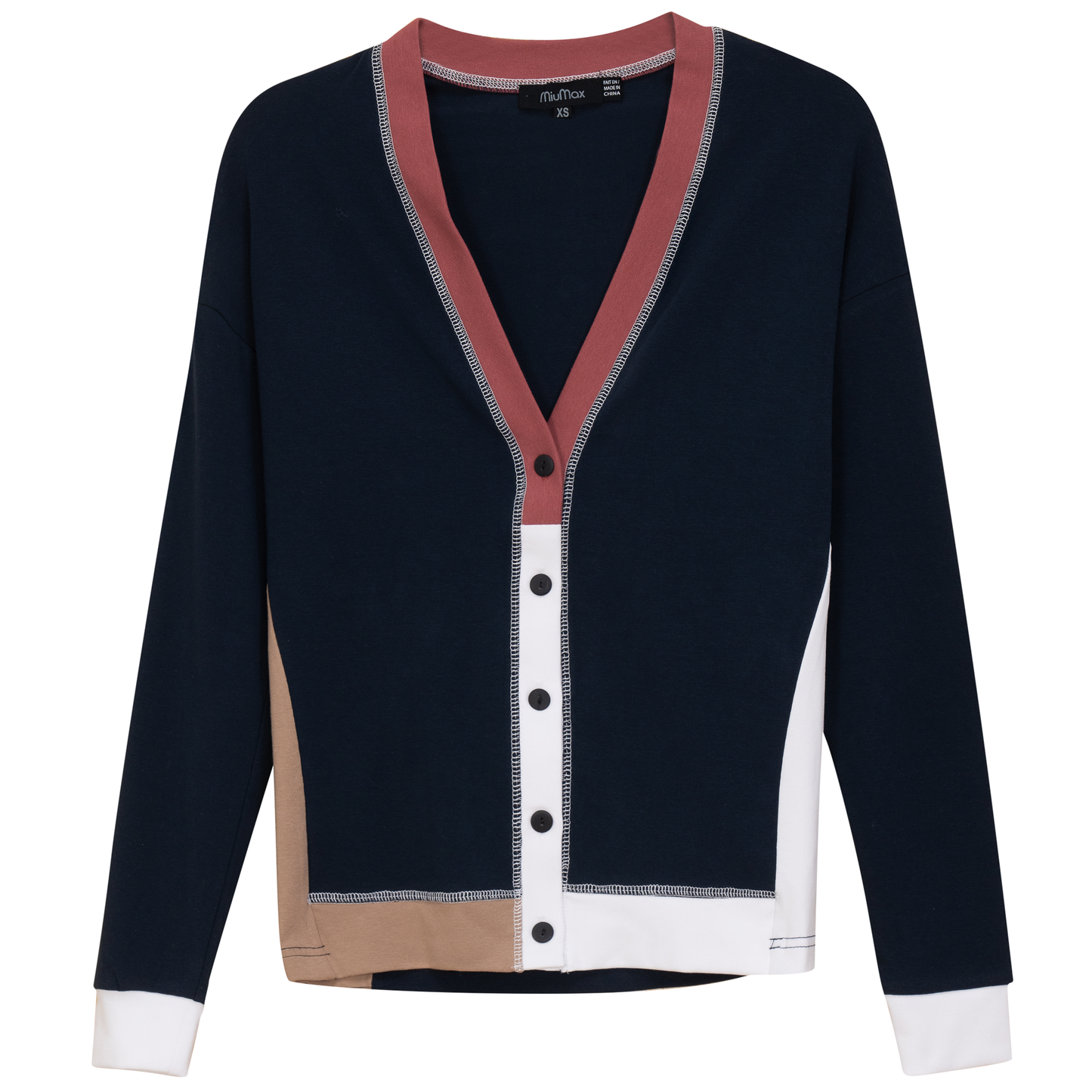 Color Blocked Cardigan