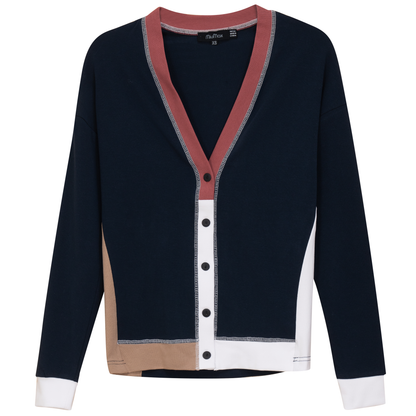 Color Blocked Cardigan