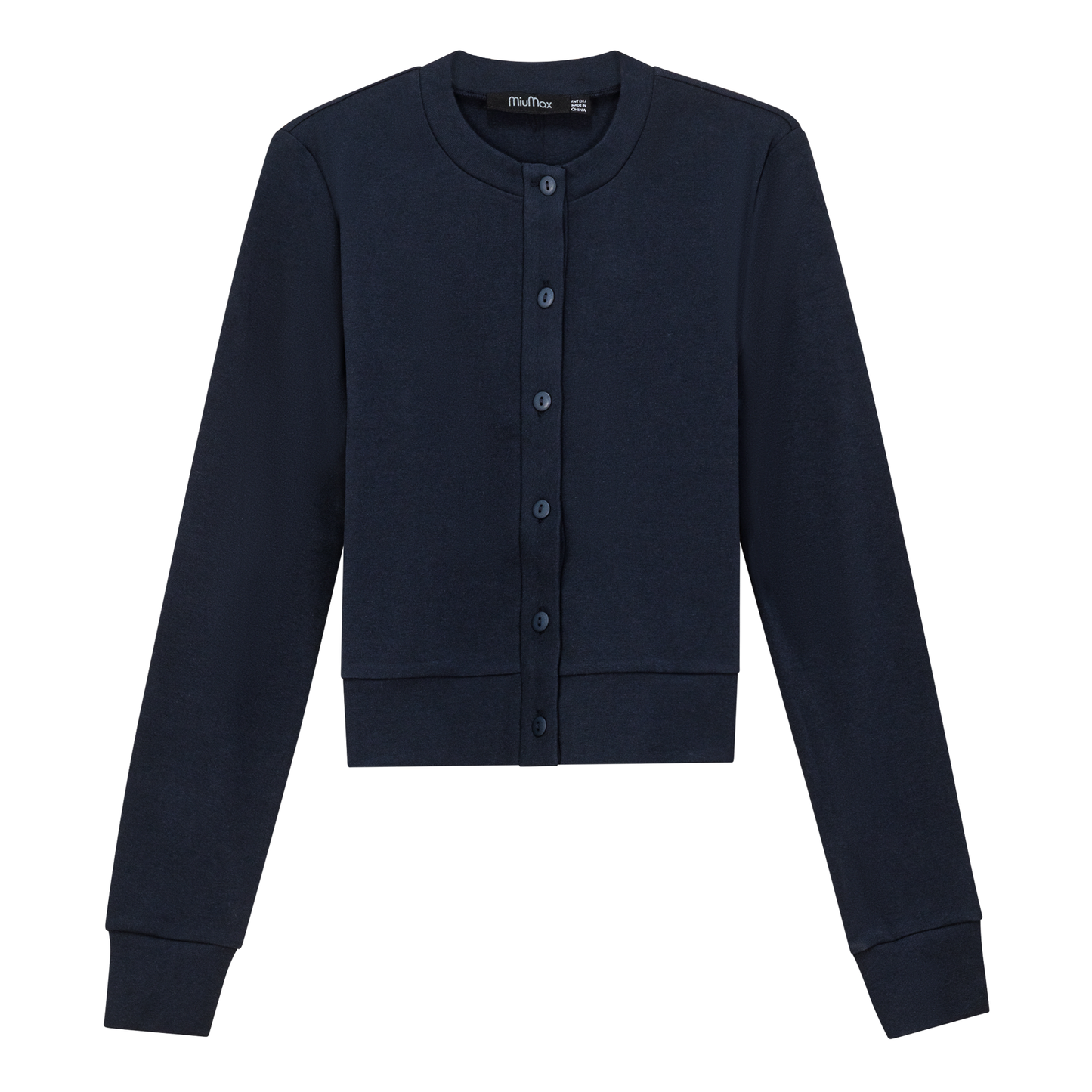 Cropped Ribbed Cardigan