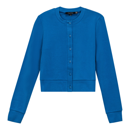 Cropped Ribbed Cardigan