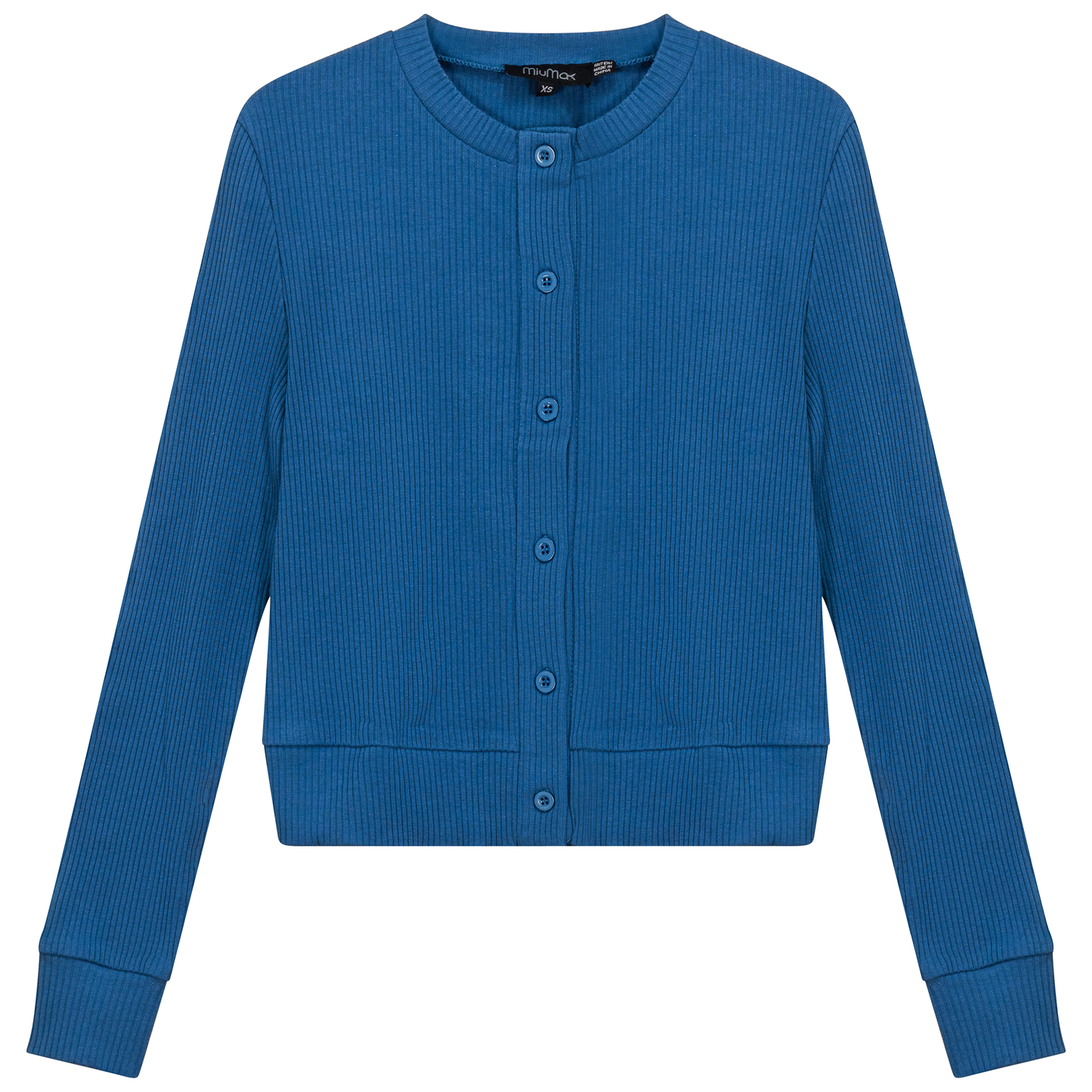 Cropped Ribbed Cardigan