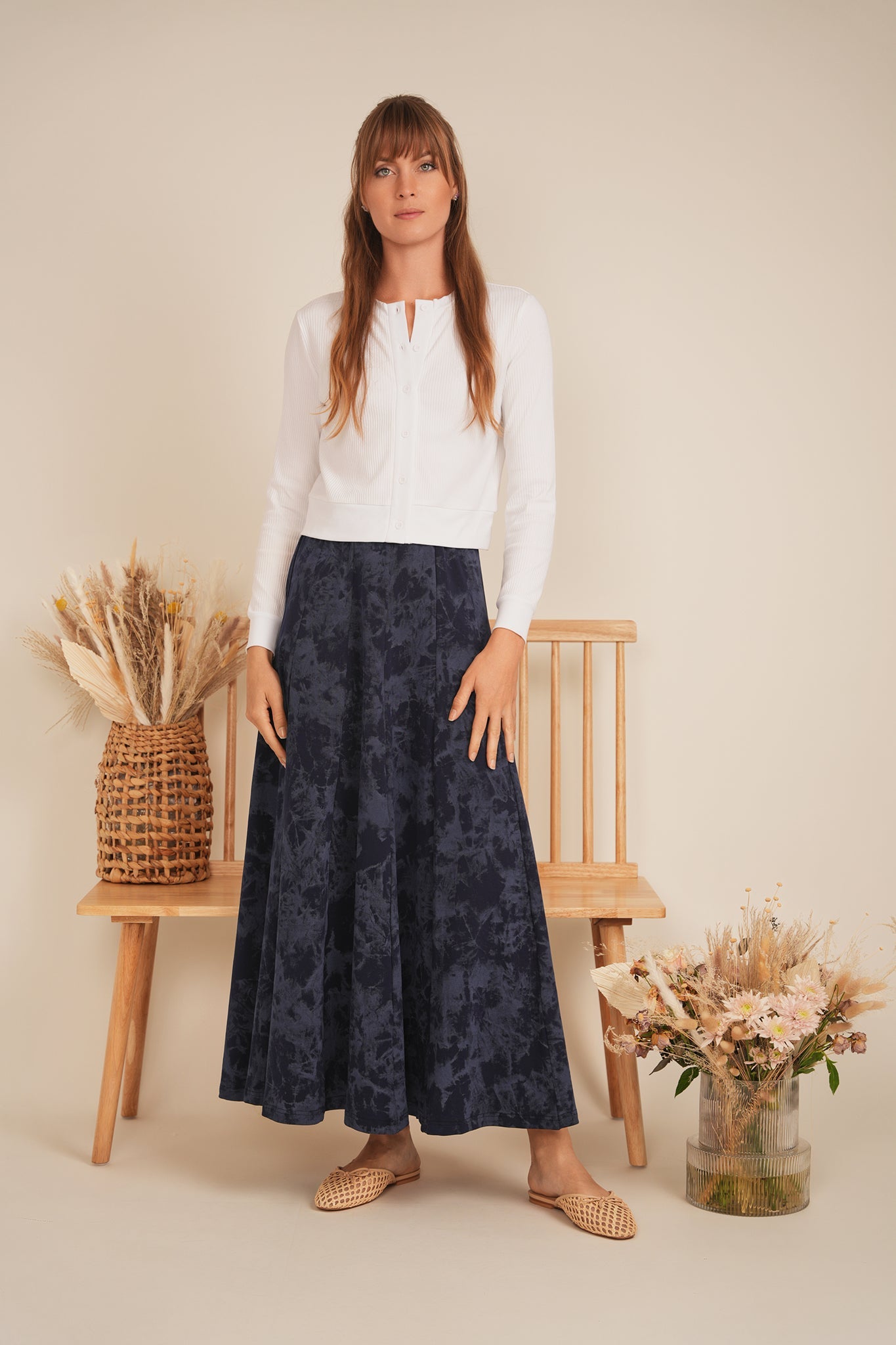 Cropped Ribbed Cardigan