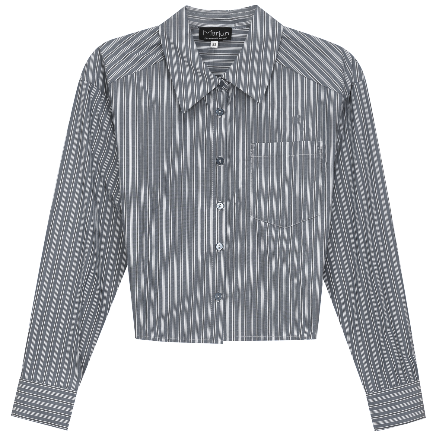 Cropped Striped Blouse