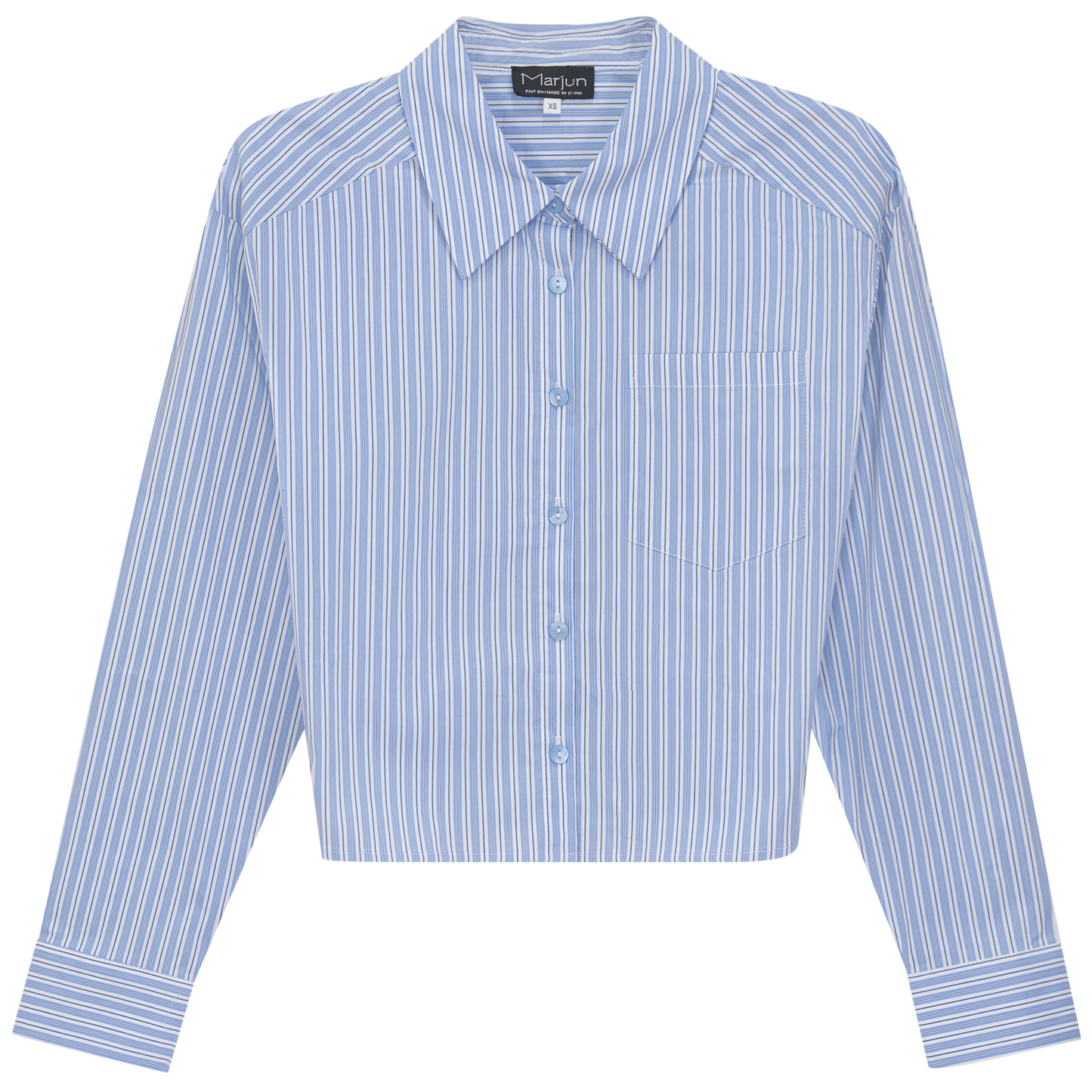 Cropped Striped Blouse