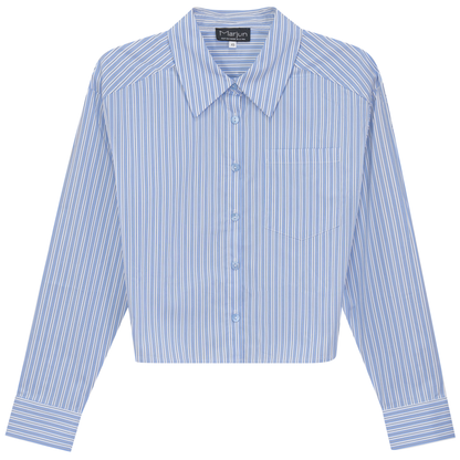 Cropped Striped Blouse