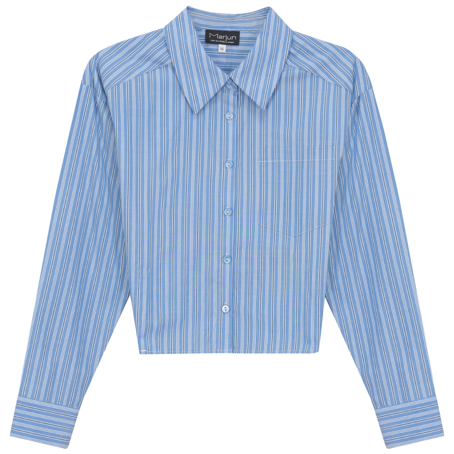 Cropped Striped Blouse