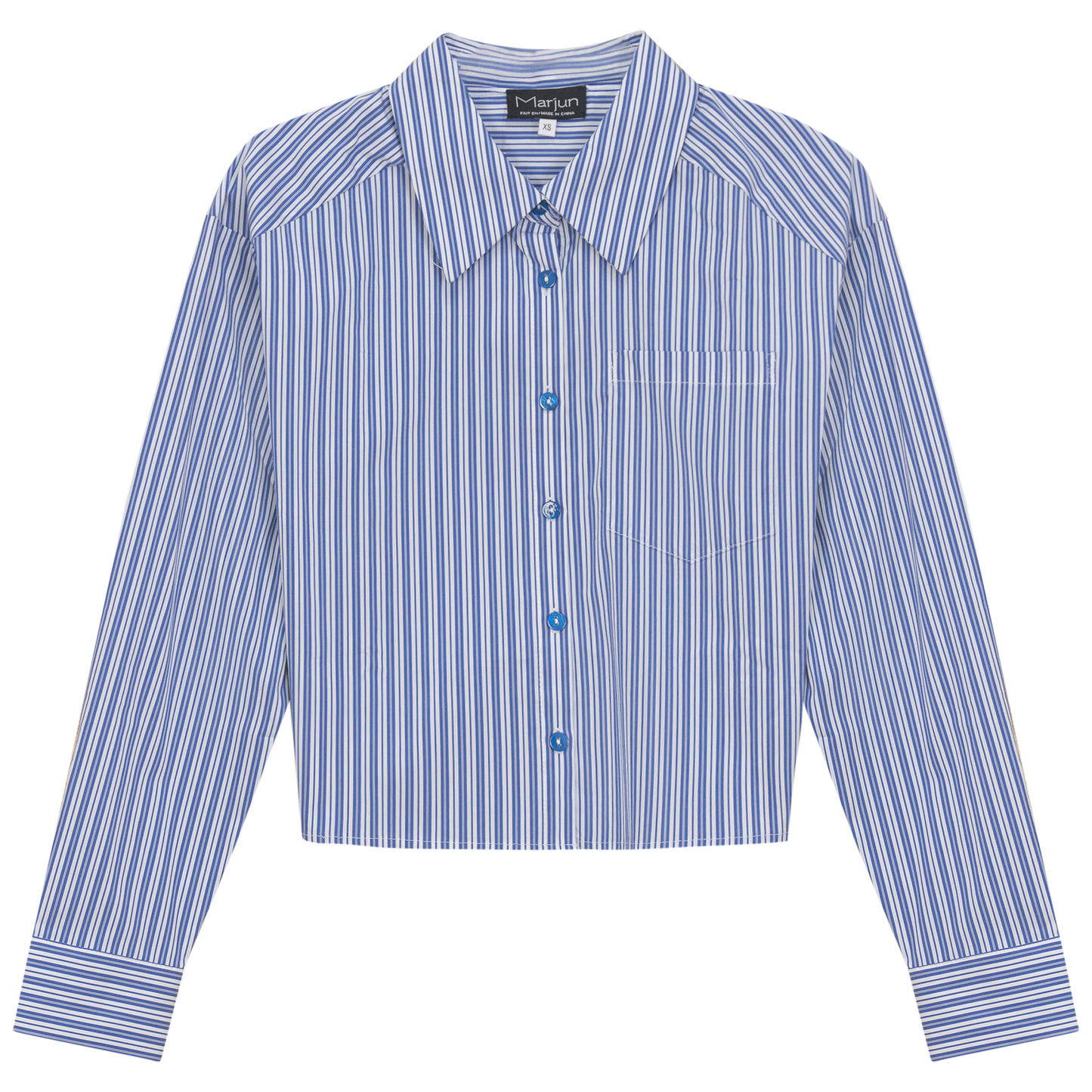 Cropped Striped Blouse