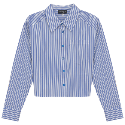 Cropped Striped Blouse