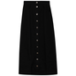 Cotton Maxi Button Skirt