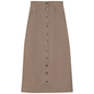Cotton Maxi Button Skirt