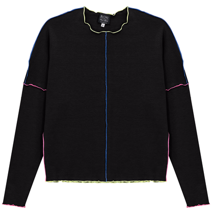 Contrast Top Stitch Top