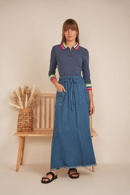 Rainbow Contrast Tee