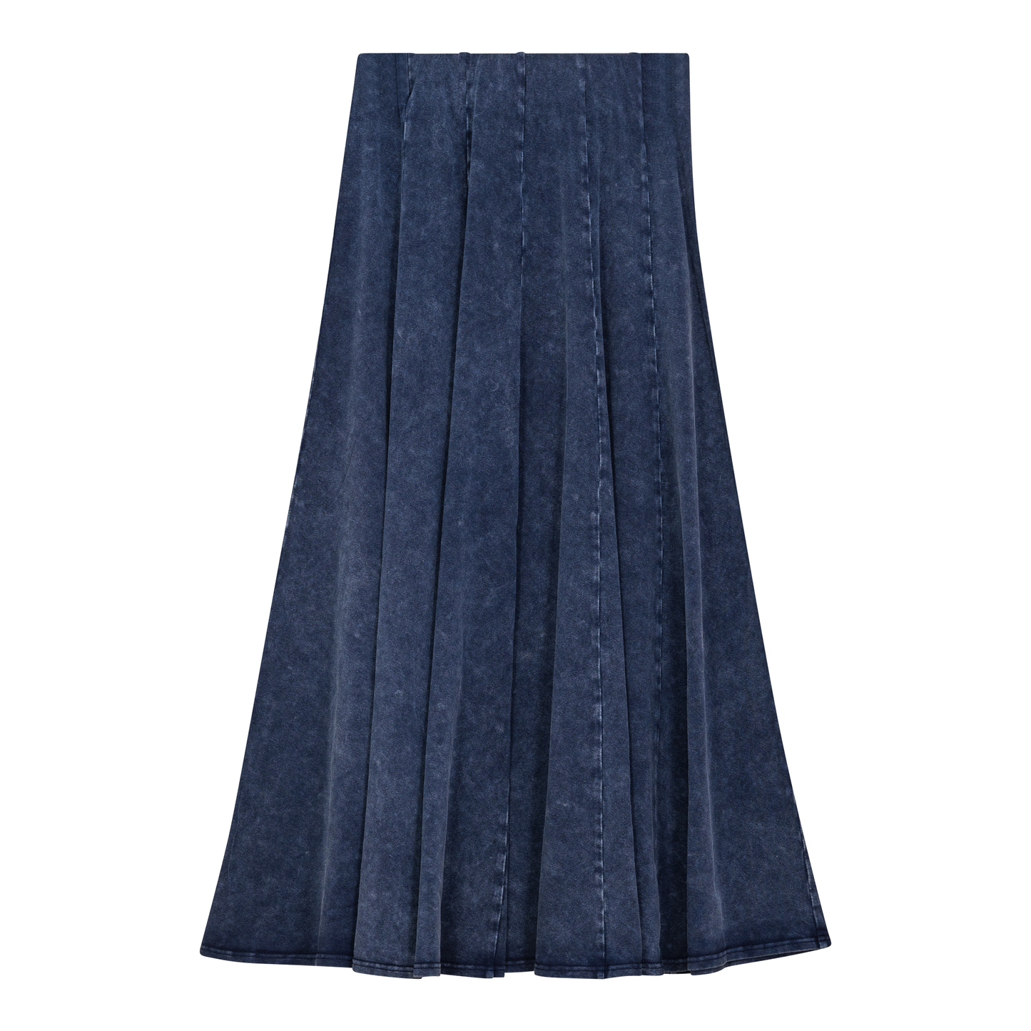 Mineral Wash Panel Midi Skirt