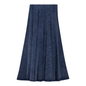 Mineral Wash Panel Midi Skirt