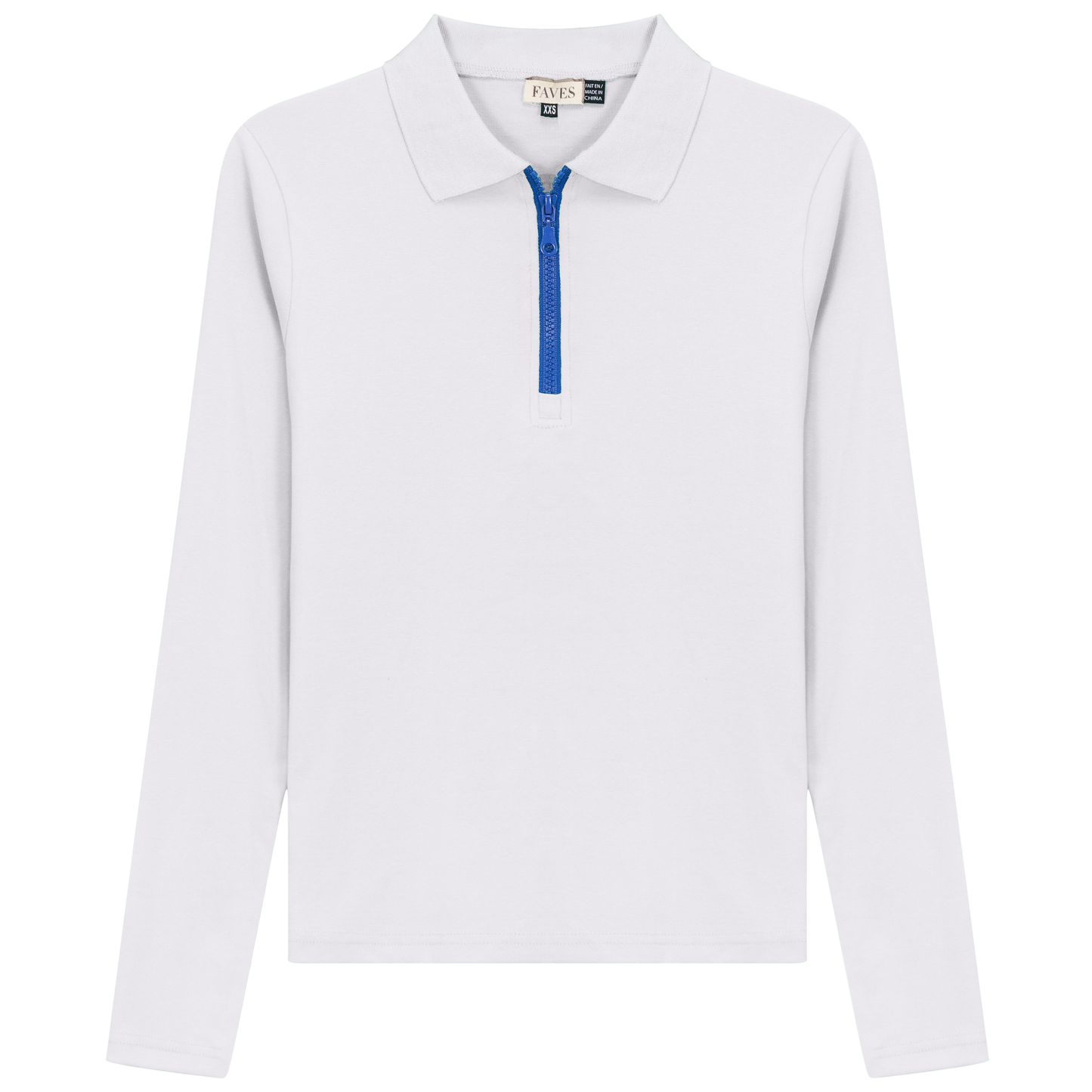 Henley Contrast Zip Tee