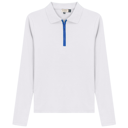 Henley Contrast Zip Tee