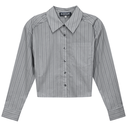 Cropped Stripped Blouse