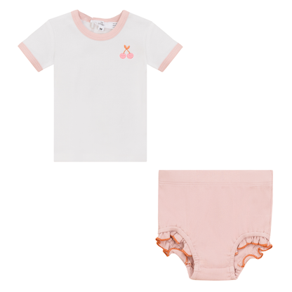 Cherry Print Top Set