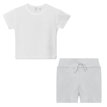 Clover Print Shorts Set