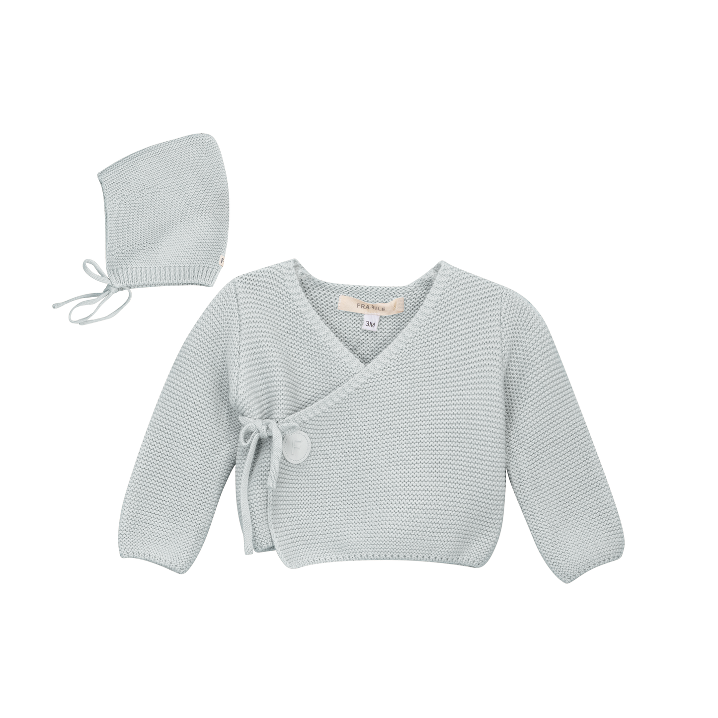 Garter Knit Cardigan Set