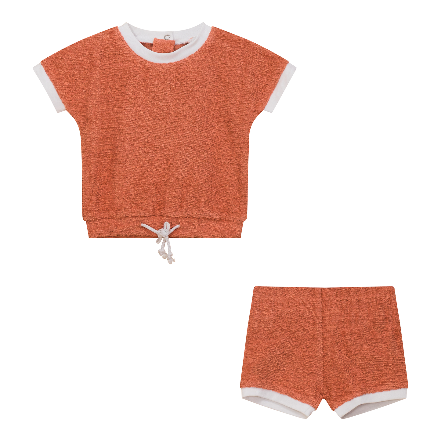 Textured Terry Short Set