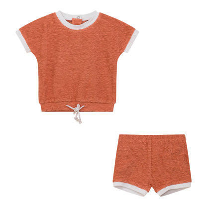 Textured Terry Short Set