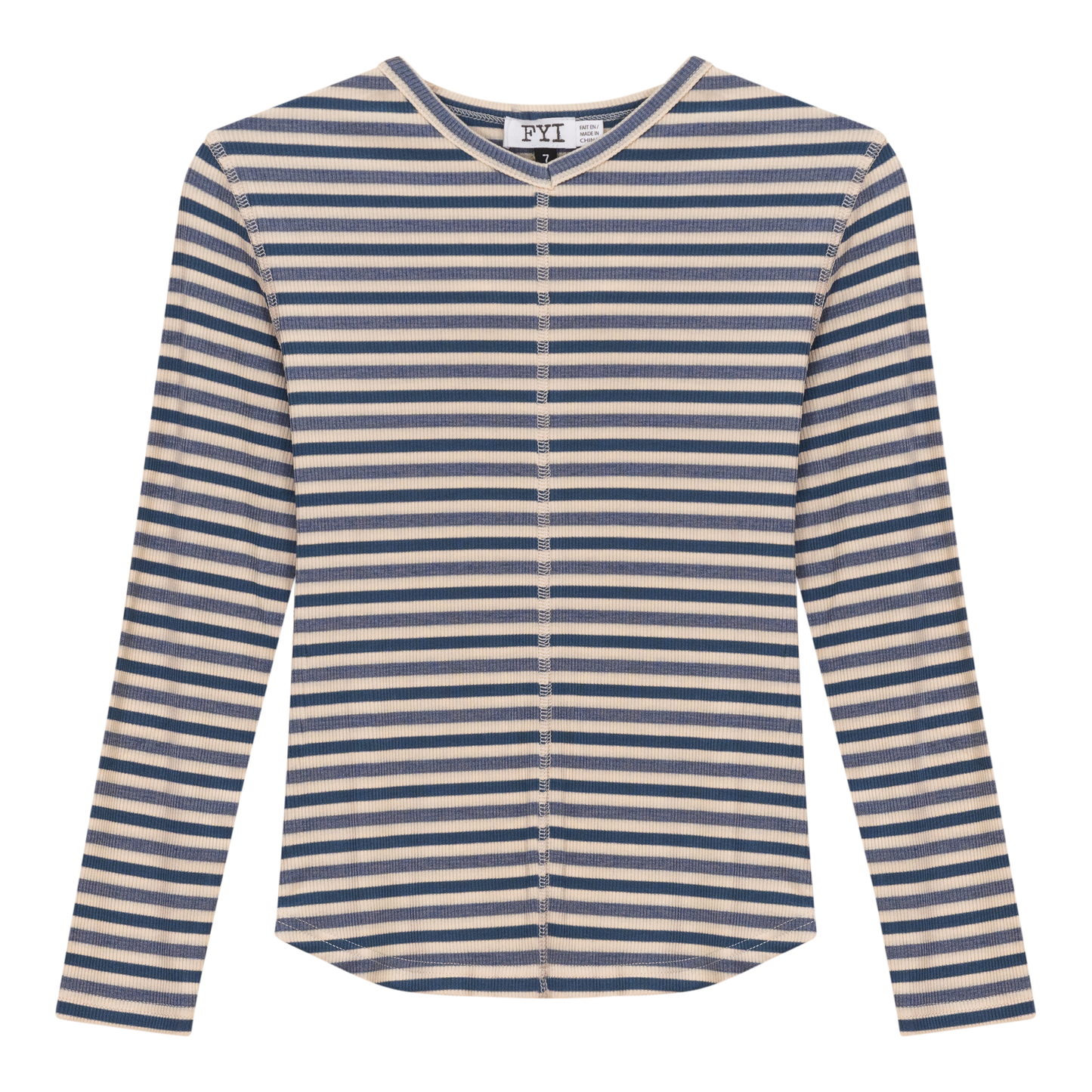 Striped Vneck Tshirt