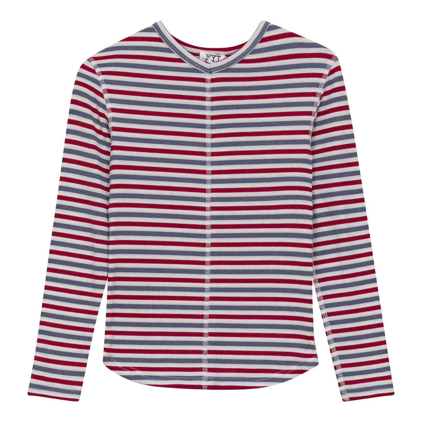 Striped Vneck Tshirt