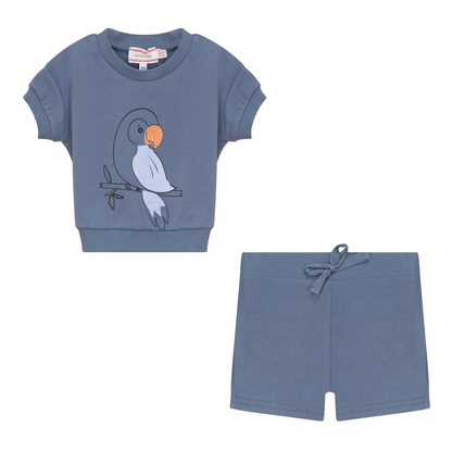 Bird Print 2Pc Set