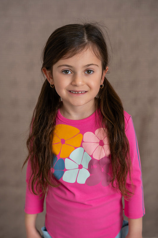 Multi Flower Print Top