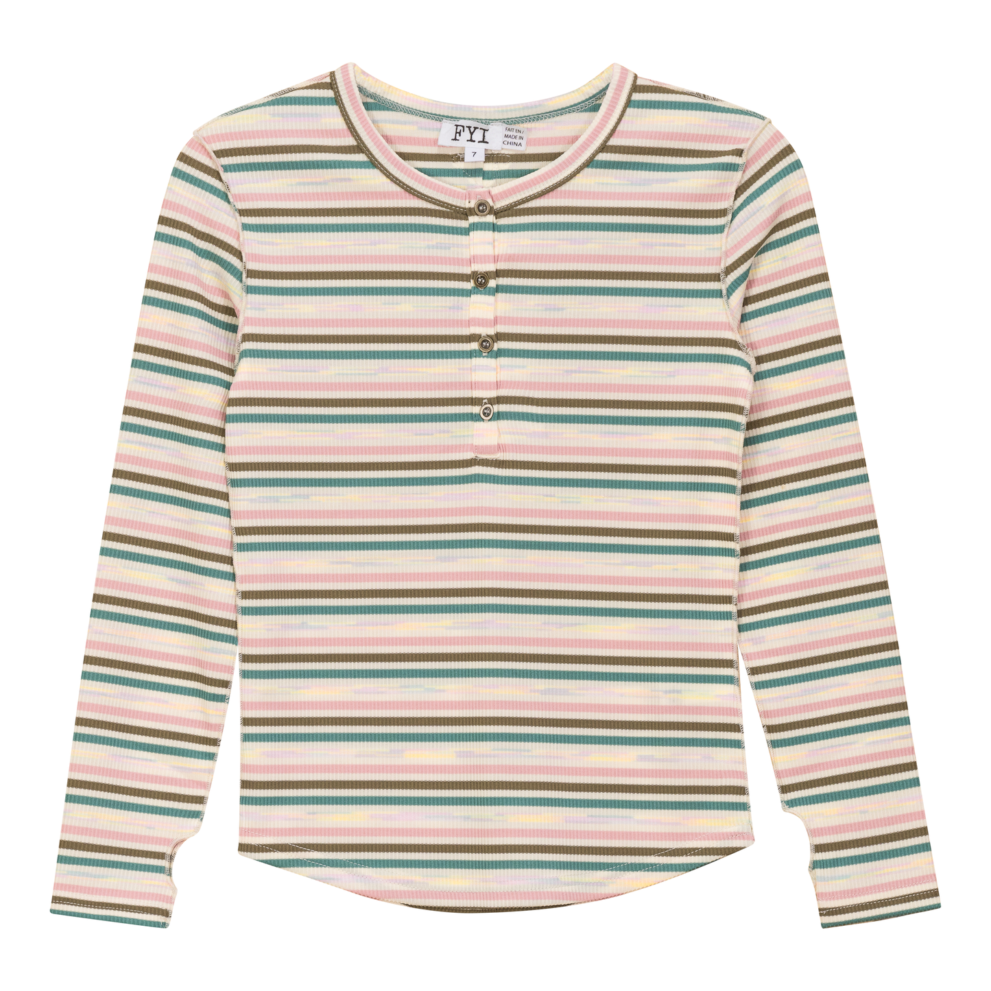 Multi Stripe Rib Top