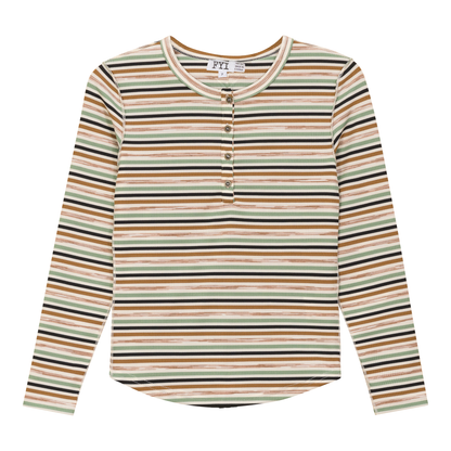 Multi Stripe Rib Top