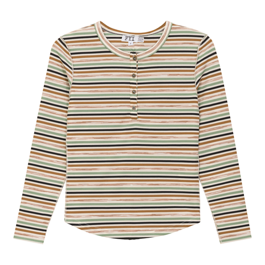 Multi Stripe Rib Top