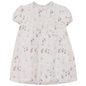 Lace Trim Flower Print Dress