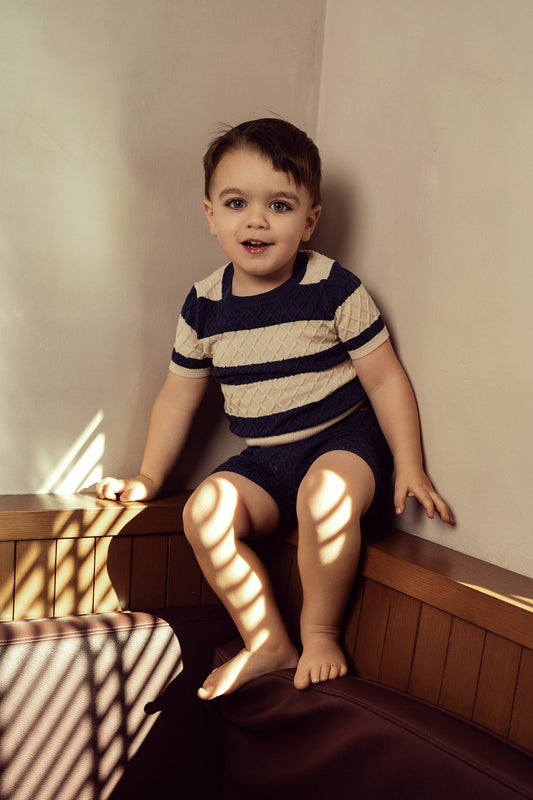 Honeycomb Stripe 2Pc Set