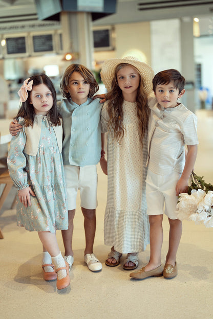 Woven Crinkle Stripe Shirt