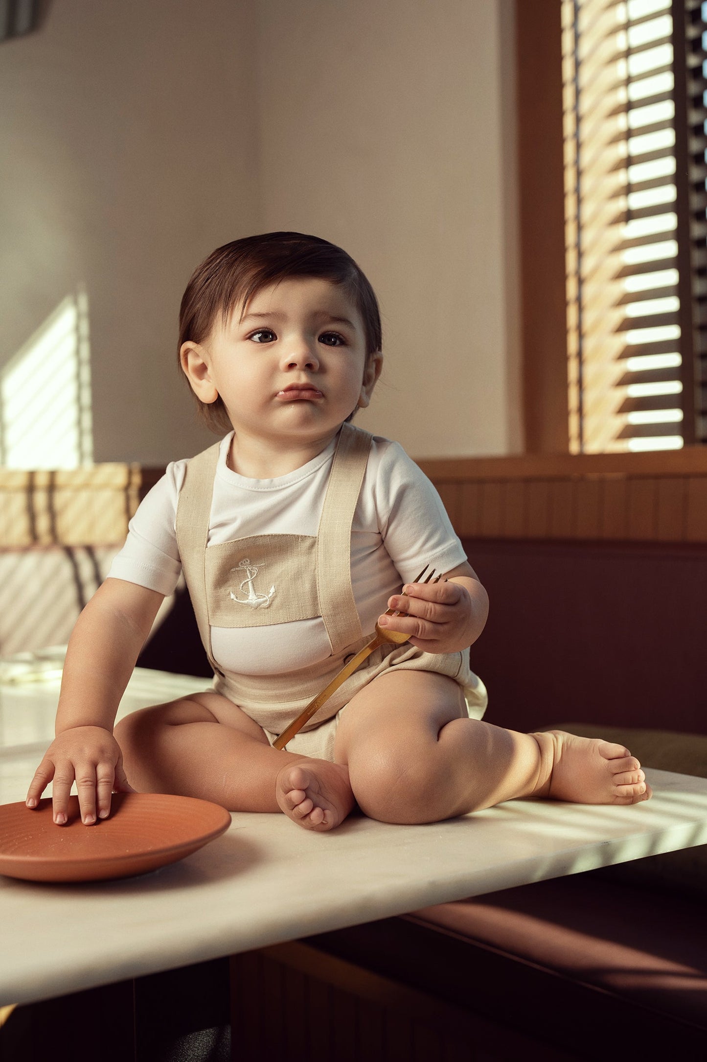 Anchor Embroidered Overall