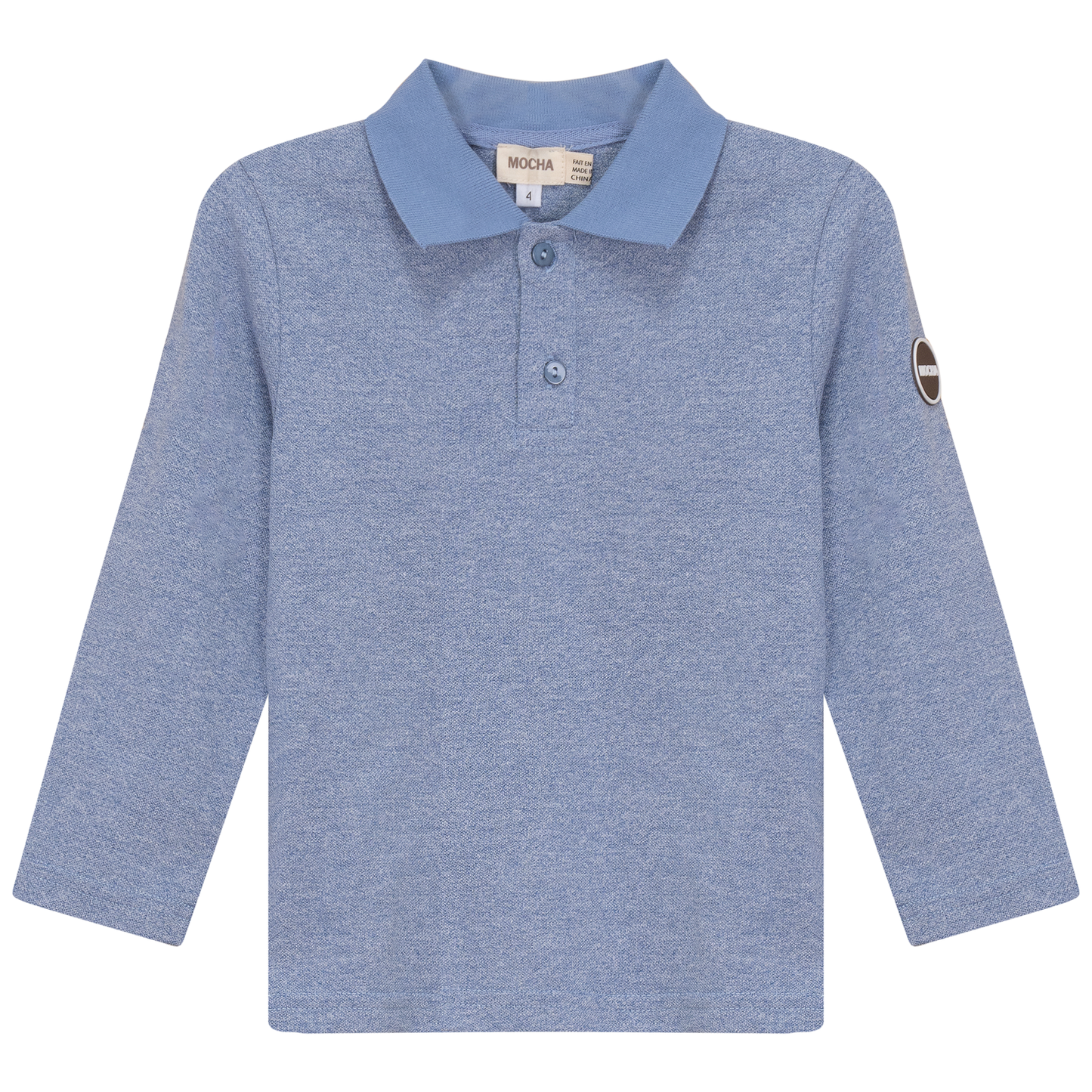 Woven long sleeve Polo
