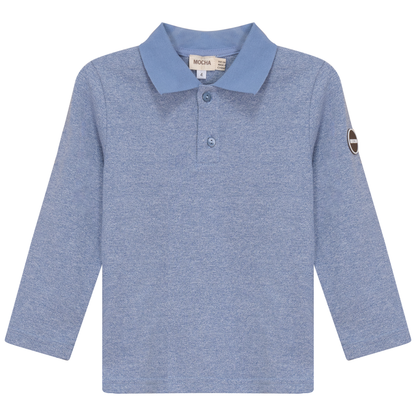 Woven long sleeve Polo