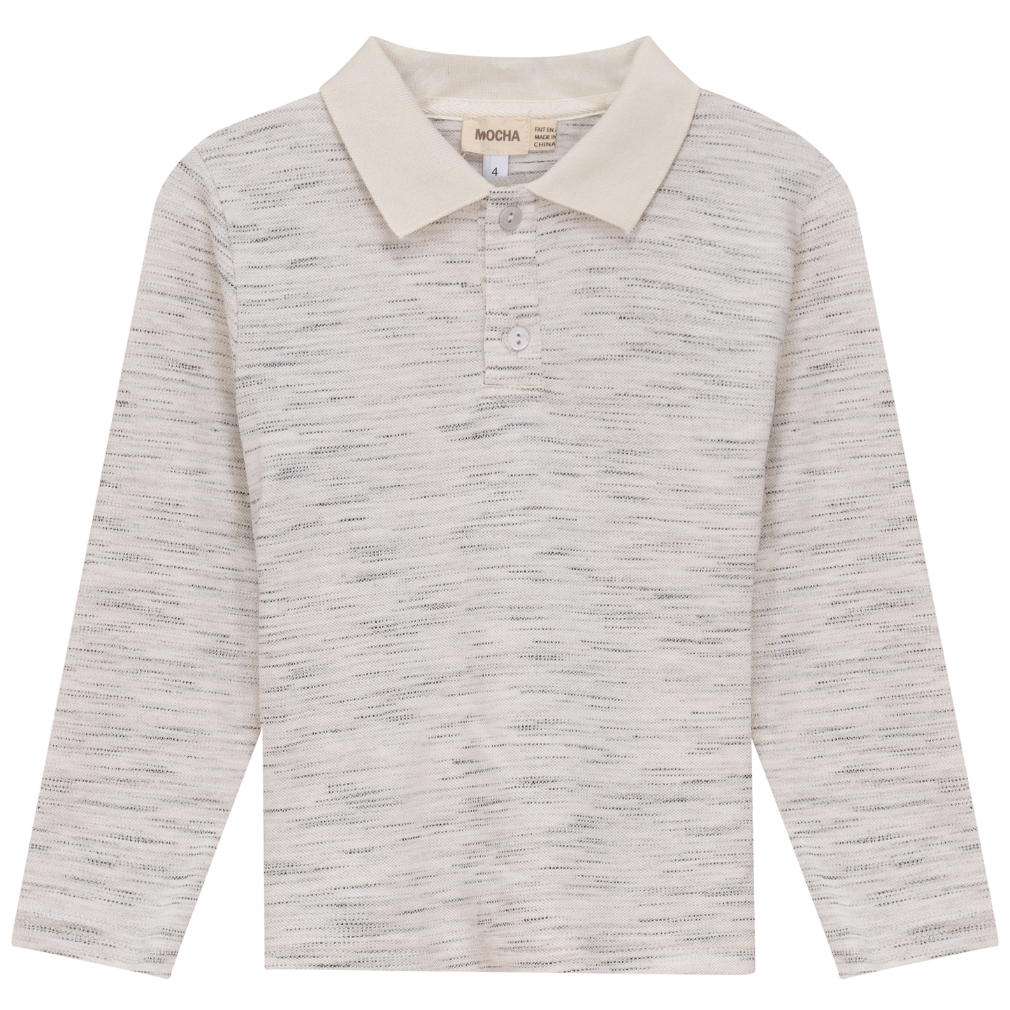 Woven long sleeve Polo