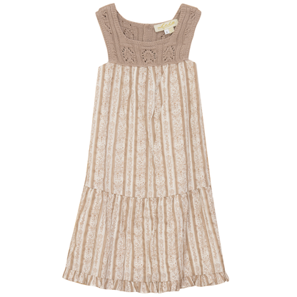 Flower Print Woven Jumper