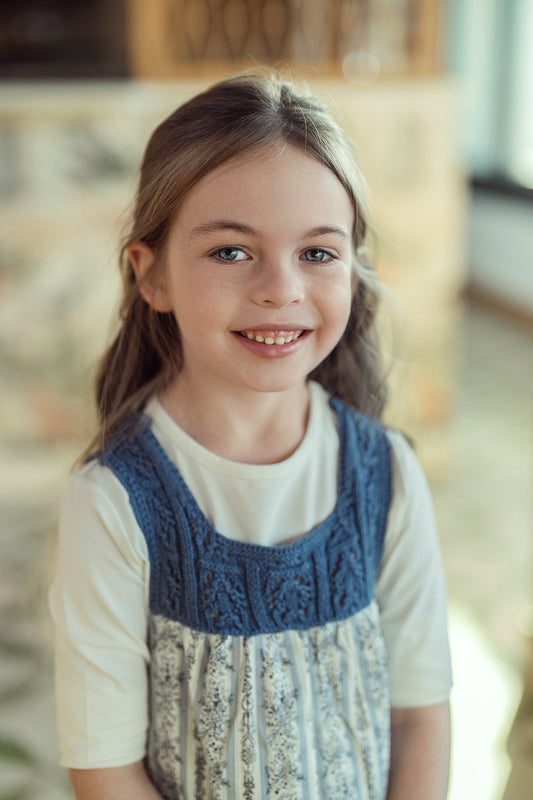 Flower Print Woven Jumper