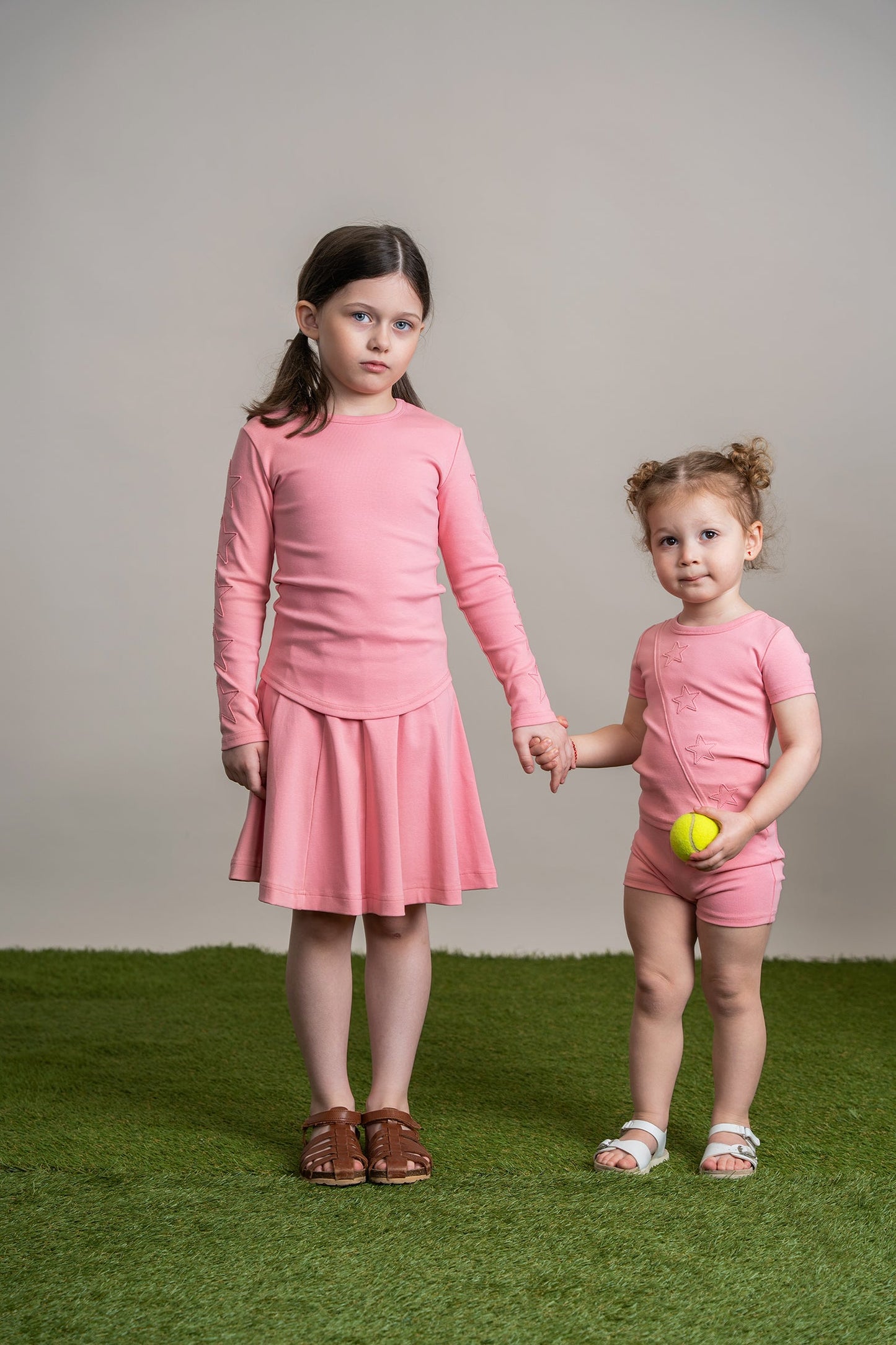 Ribbed Short Panel Skirt