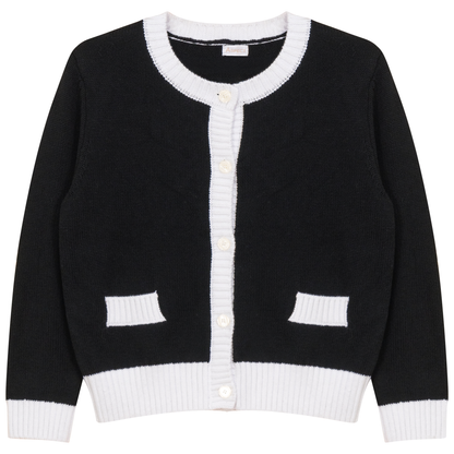 Contrast Trim Cardigan