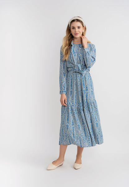 Paisley Print Midi Jumper