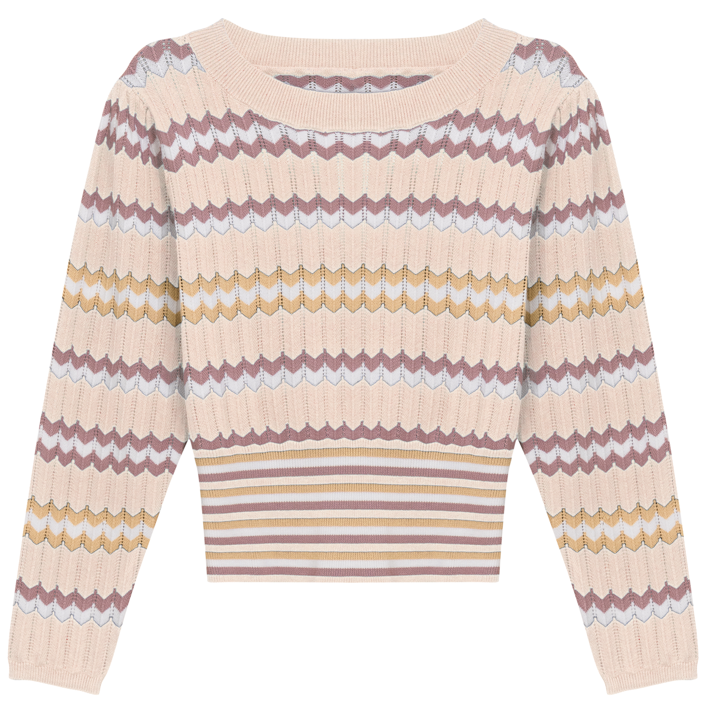 Zig Zag Striped Sweater