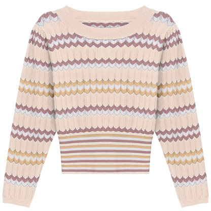 Zig Zag Striped Sweater